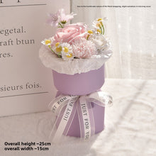 Load image into Gallery viewer, Creative small fragrant wind soap flower gives girlfriend a small surprise, finished product simulation bouquet, round ornament, premium Mother's Day gift.