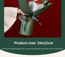 Load image into Gallery viewer, Christmas bouquet hand-woven finished knitted flower Christmas bear gift Christmas Eve gift simulation flower wholesale
