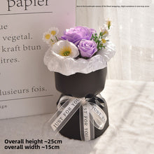 Load image into Gallery viewer, Creative small fragrant wind soap flower gives girlfriend a small surprise, finished product simulation bouquet, round ornament, premium Mother&#39;s Day gift.
