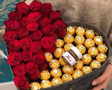 Load image into Gallery viewer, Rose (bear) Bouquet with Ferrero Rocher (DIY Item)
