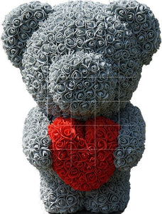 Flower Bear with Heart (large)