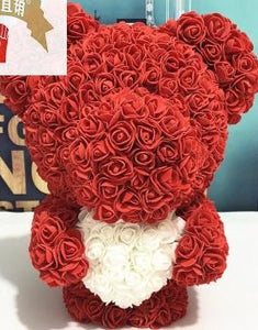 Flower Bear with Heart (large)